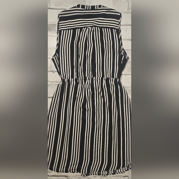 Lily Morgan Sleeveless Black & White Striped Lughtweight Dress– Size XL - Picture 9 of 13